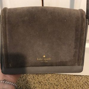 Charcoal Kate Spade New York cow leather purse